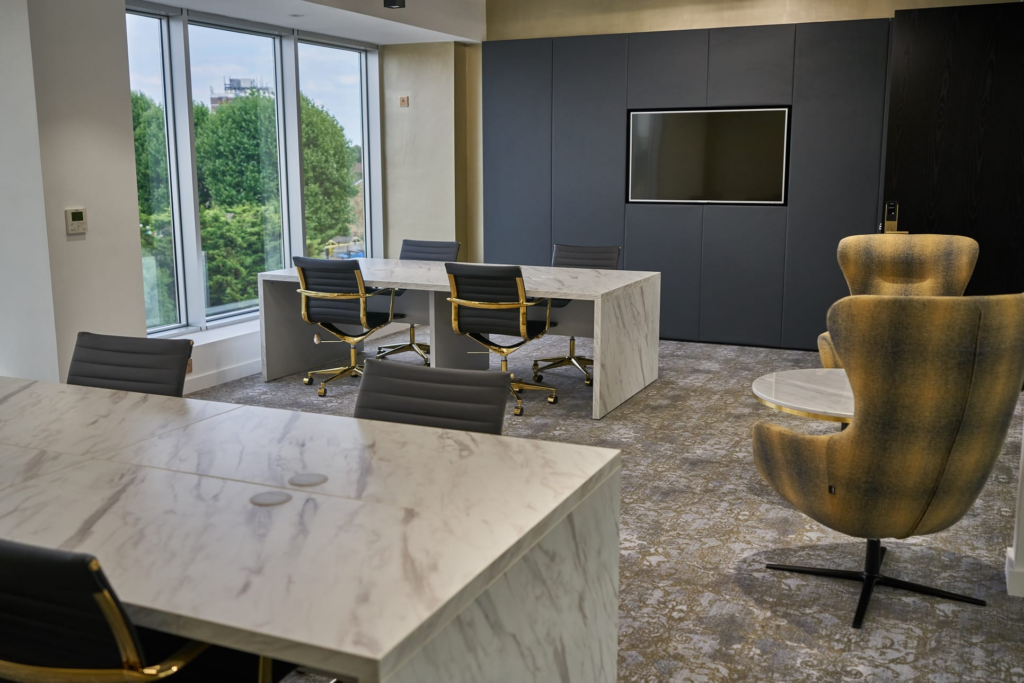 An office interior at Regent 88