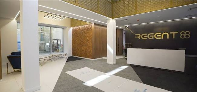 Reception and entrance at Regent 88